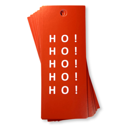 Ho! Ho! Ho! Red Gift Tag