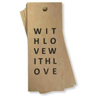 With Love Kraft Gift Tag