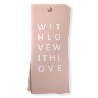 With Love - Pink Gift Tag