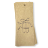 Gift Drawing Kraft Gift Tag