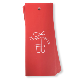 GIFT DRAWING Red Gift Tag