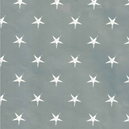 Stars on Silver Wrapping Paper