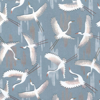 Matte Cranes Wrapping Paper