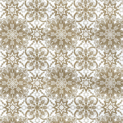 Matte Gold Kaleidoscopes Wrapping Paper