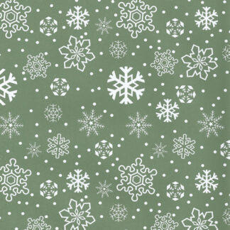Matte Falling Snowflakes Wrapping Paper