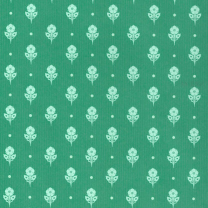 Ribbed Green Flower Stems Wrapping Paper