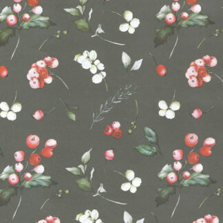 Matte Red Berries Wrapping Paper