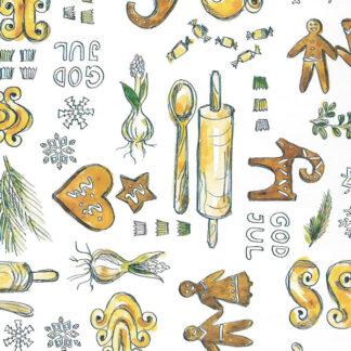 Gingerbread Christmas Wrapping Paper