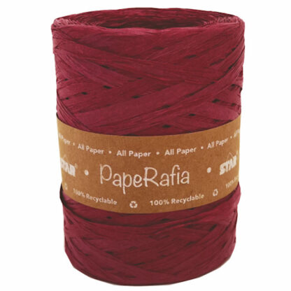 Burgundy Paper Raffia