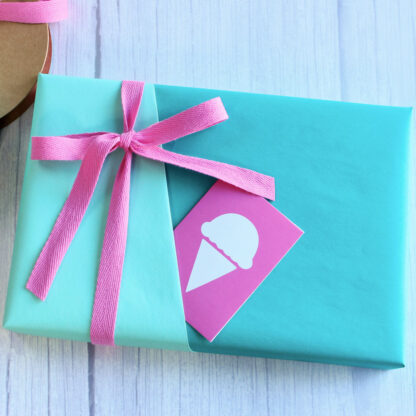 Matte Teal and Jade Wrapping Paper