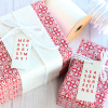 CHRISTMAS LETTERS MIX <br>White Gift Tags 300pk - Image 2
