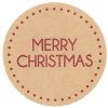 CHRISTMAS PRINT Kraft Sticker (Red)