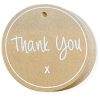 THANK YOU Round Kraft Gift Tag