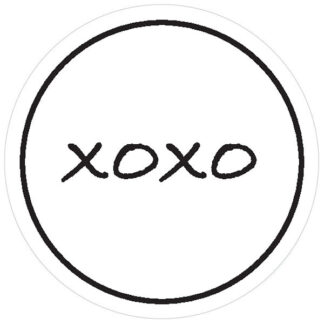 XOXO White Sticker