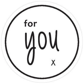 FOR YOU X White Sticker