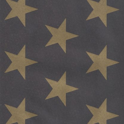 Stars on Midnight Kraft Wrapping Paper