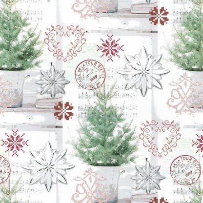 Christmas Pine Wrapping Paper