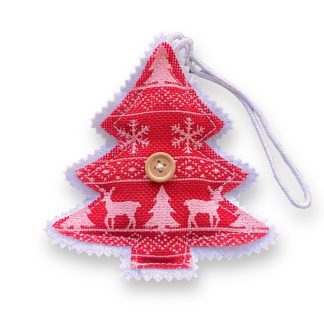 Red Xmas Tree Stitch Hanger