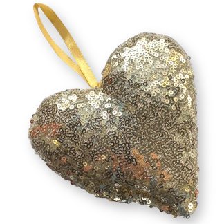 Champagne Sequin Heart