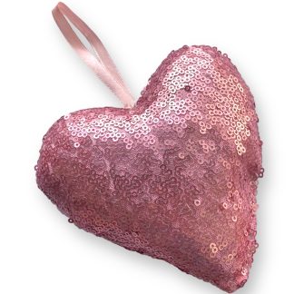 Pink Sequin Heart