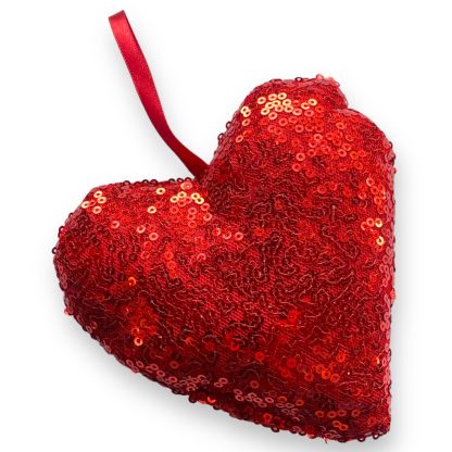 Red Sequin Heart