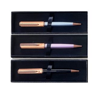 Rose Gold Satin Pens in Box