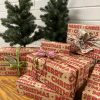 RIBBED MERRY CHRISTMAS RED <br>Wrapping Paper - Image 5