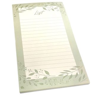 GREEN LEAVES Magnetic Shopping Lists