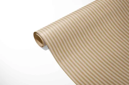 GOLD + STRIPE KRAFT <br>Wrapping Paper - Image 2