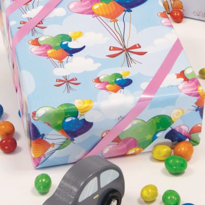 Balloon Hearts Wrapping Paper