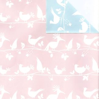 BABY BIRDS PINK + BLUE Wrapping Paper