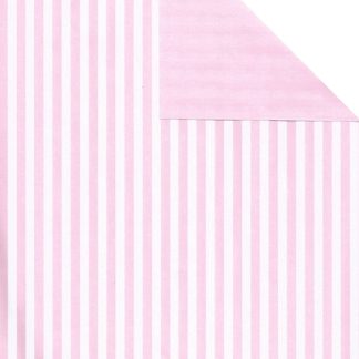 MATTE PINK STRIPE + PINK Wrapping Paper