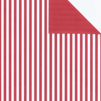 MATTE RED STRIPE + RED Wrapping Paper