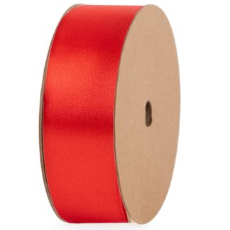 RED SATIN 38mm Fabric Ribbon