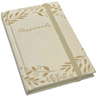 Natural Leaves A6 Fabric Password Books