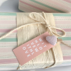 Pink Pinstripe with Cotton Rope