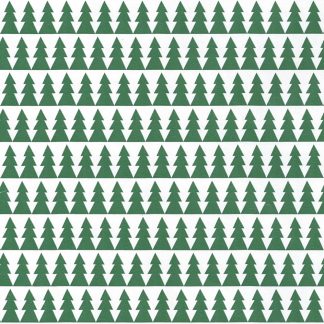 Green Trees Wrapping Paper
