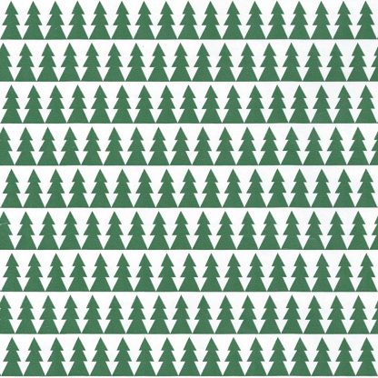 Green Trees Wrapping Paper
