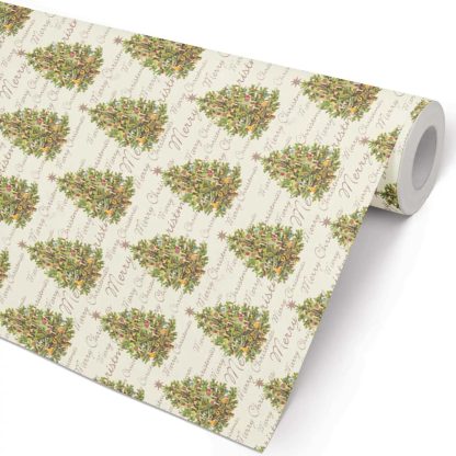 Golden Pine Wrapping Paper