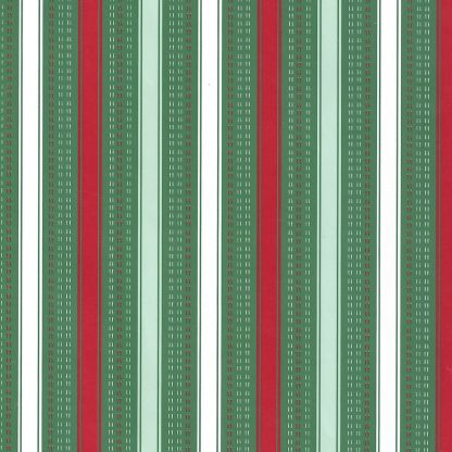 Green Pinstripe Wrapping Paper