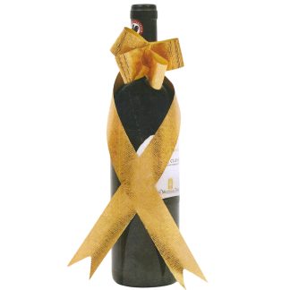 GOLD METALLIC Hug Pull Bow