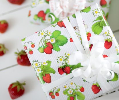 Strawberries Wrapping Paper Presents