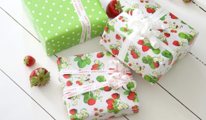 Strawberries Wrapping Paper Presents