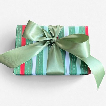 SAGE GREEN <br>38mm Fabric Satin Ribbon - Image 2