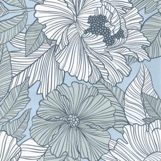 Matte Marquet Flower Wrapping Paper