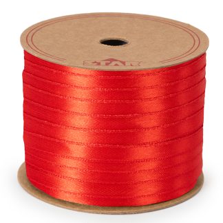 RED Fabric Satin Ribbon 10mm x 100m