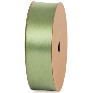 SAGE GREEN 25mm Fabric Satin Ribbon