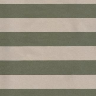 Olive Stripe Kraft Wrapping Paper