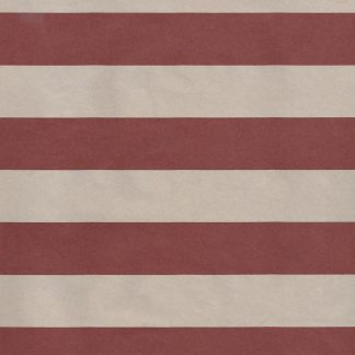 Burgundy Stripe Kraft Wrapping Paper