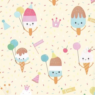 Ice Cream Party Wrapping Paper
